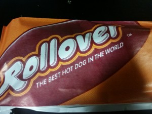 Foto af reklame for Rollover hotdog