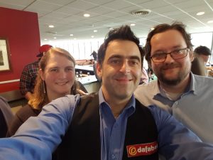 Ronnie O'Sullivan i godt humør